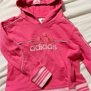 Adidas Kids Bright Pink Hoodie